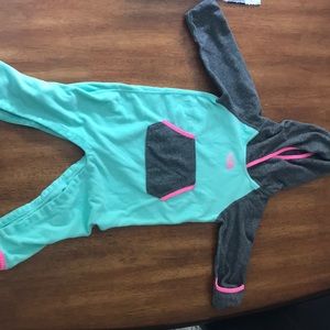 Infant north face fleece one piece
